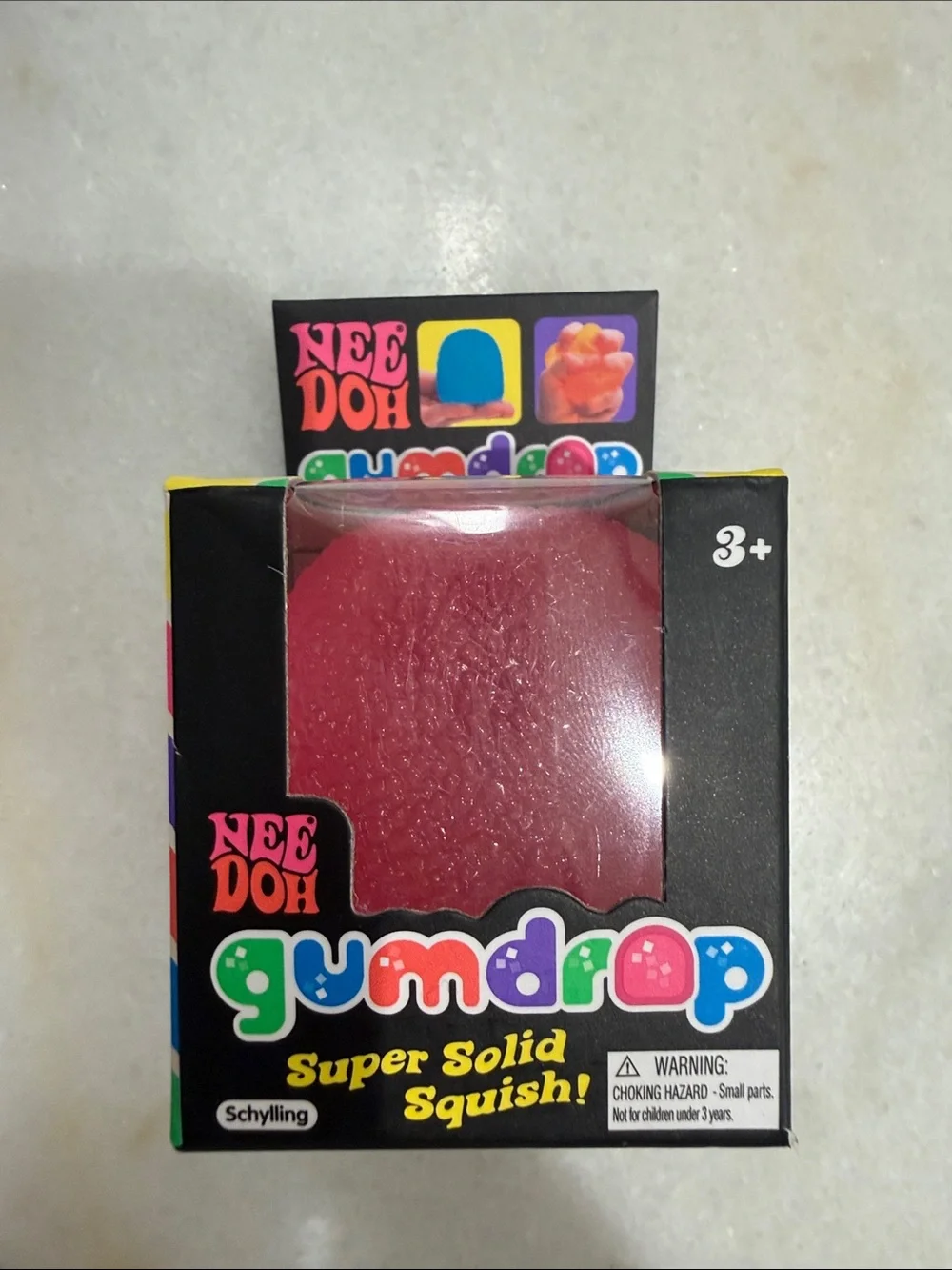 NeeDoh Gumdrop Super Solid Squish - pink
